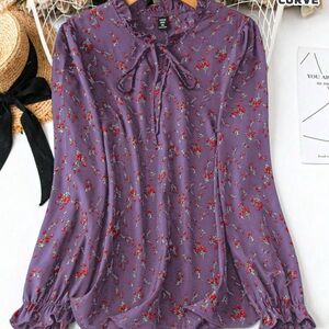 Floral Purple Blouse